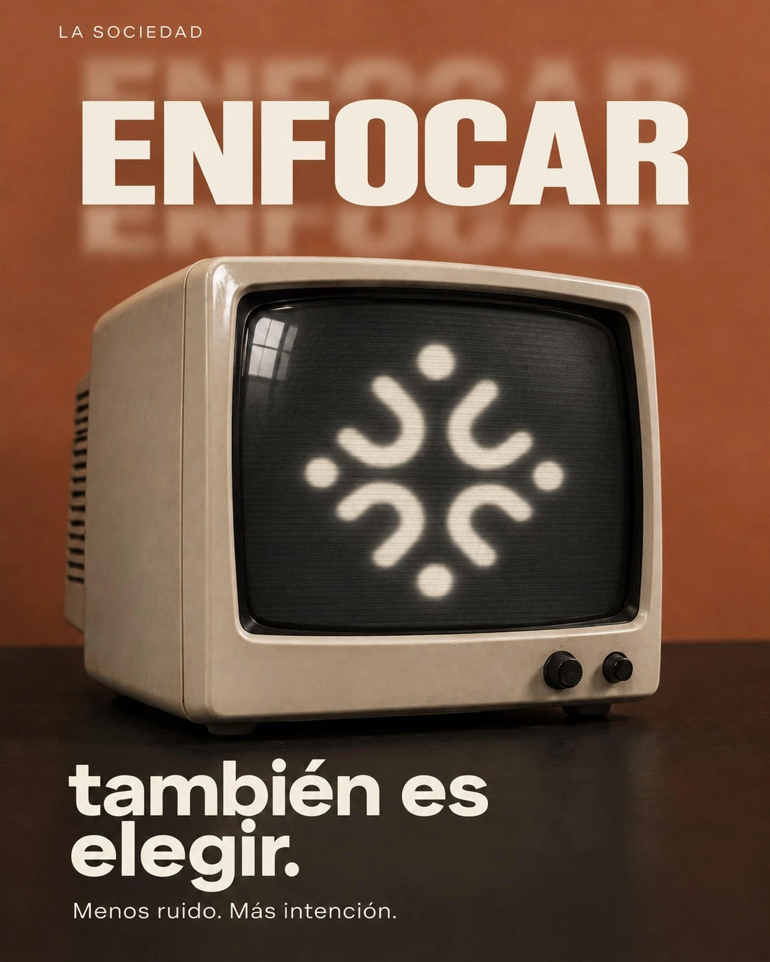 Televisor retro. Enfocar también es elegir.
